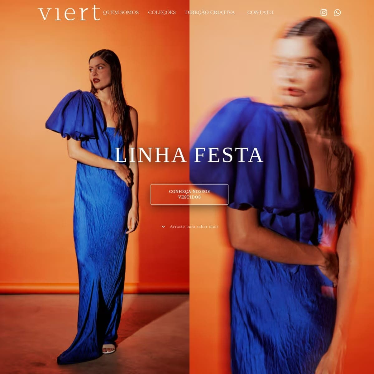 Tela inicial do site VIERT